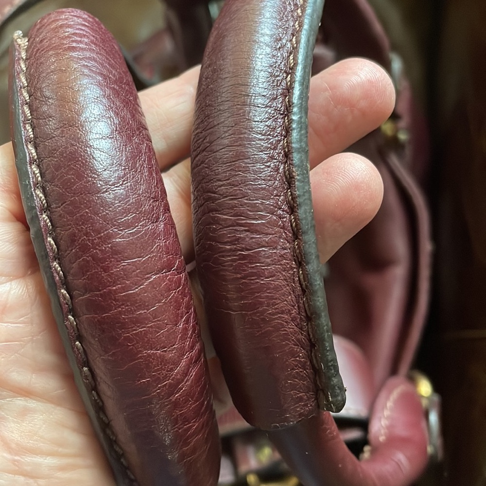 CHLOE ORIGINAL VINTAGE Y2K Paddington Burgundy Leather Bag Lock & Key RARE! - Picture 11 of 13